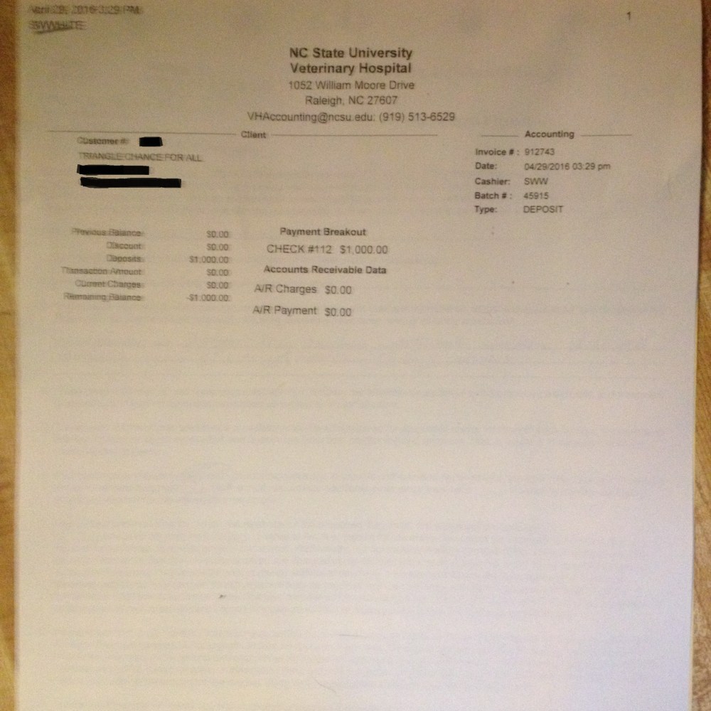 NCSU receipt 042916